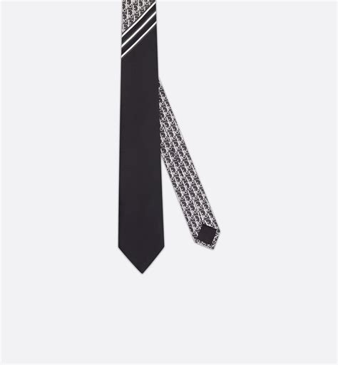 dior black silk tie|Christian Dior Black Tie in Silk For Sale at 1stDibs.